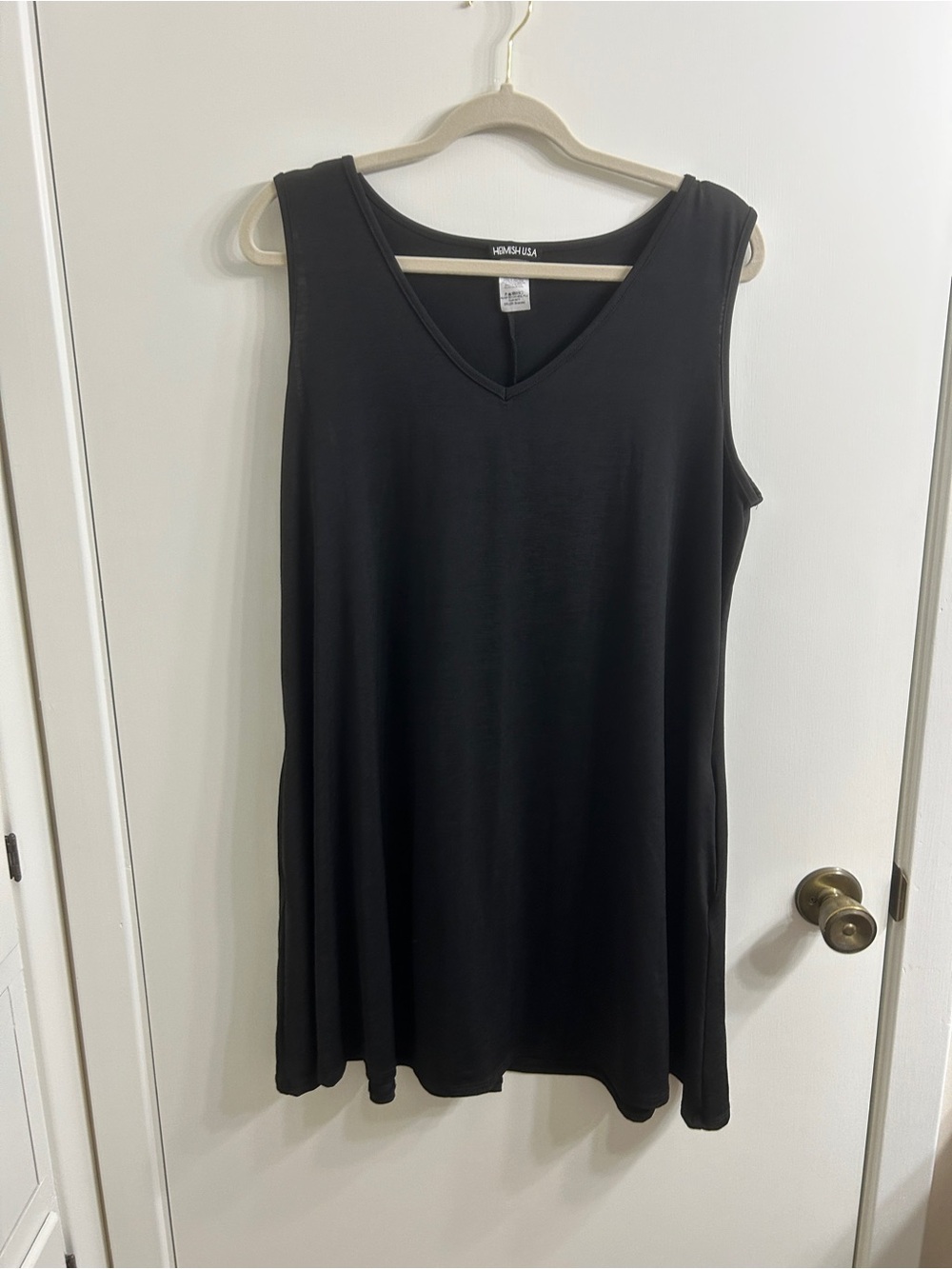 Heimish  Black V-Neck Sleeveless Women's Dress